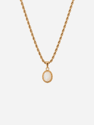 Personalized Twisted Noemi Necklace (wasserfest)