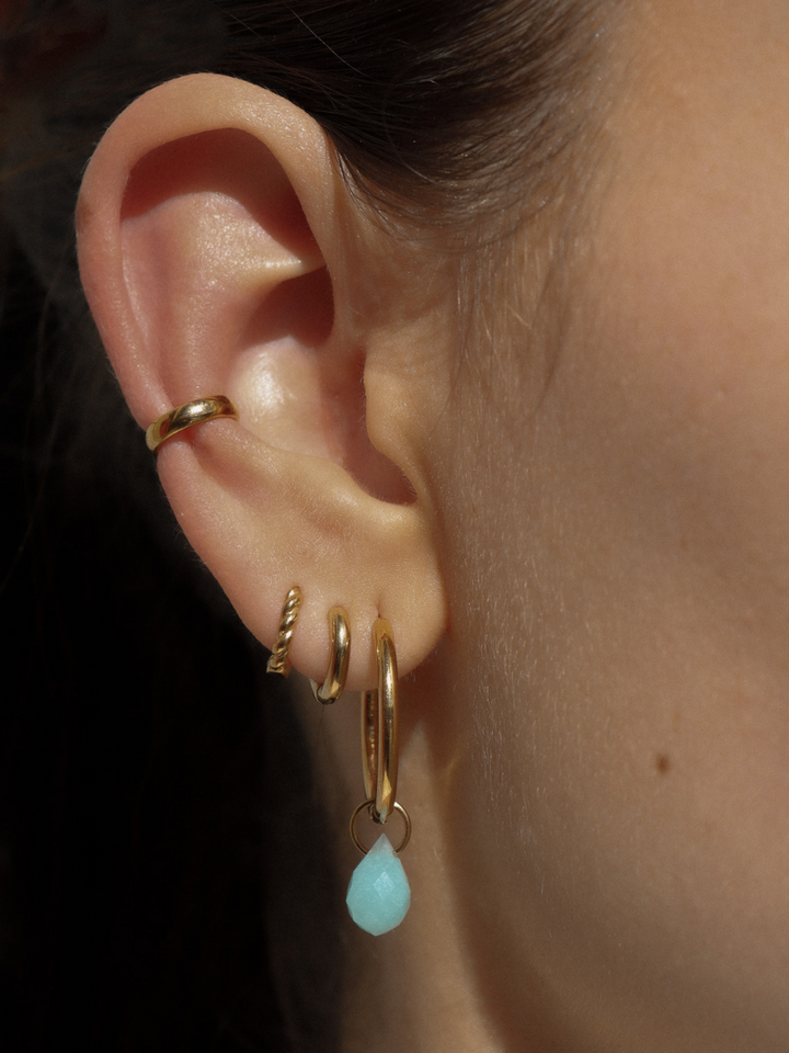 Ava Mia Twisted Huggie - Earstacking Set (wasserfest)