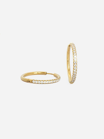 Zircone Love Hoop - Creolen (wasserfest)