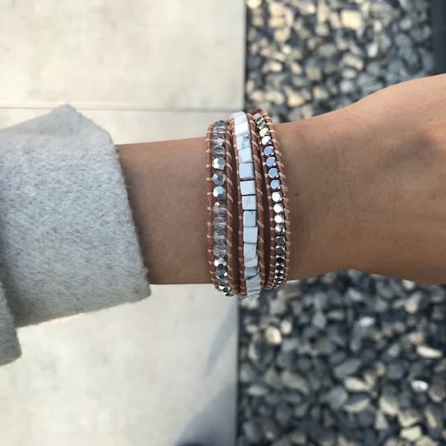 Indian Grey Bracelet - Armband