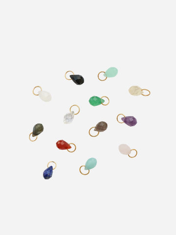 Personalized Moon Love Charm - Stein Anhänger (wasserfest)