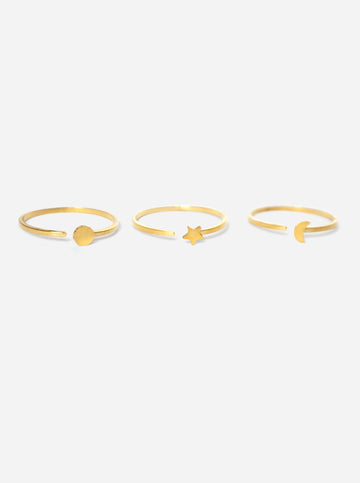 Friendship Kosmos Ring Set (wasserfest)