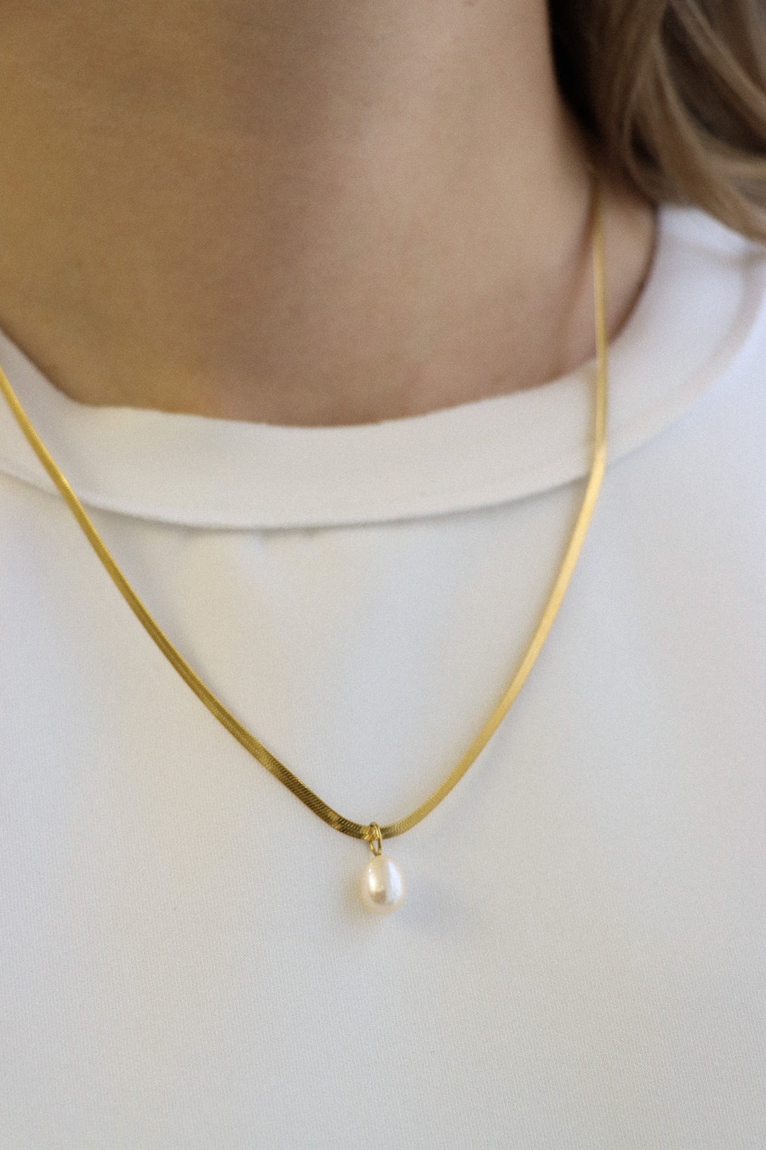 Amélie Big Pearl Necklace - Halskette (wasserfest)