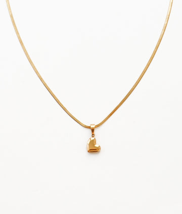 Amélie Hanging Bold Heart Necklace - Halskette (wasserfest)