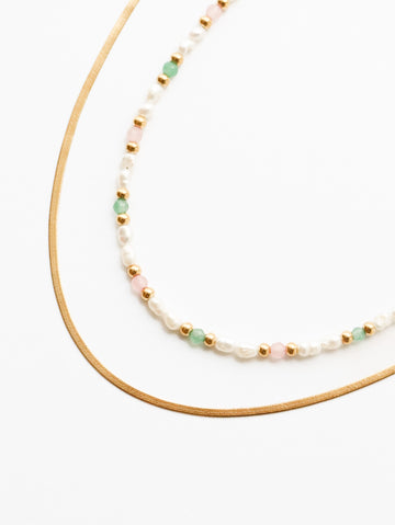 Amélie Santorini Necklace - Halsketten Layering Set (wasserfest)
