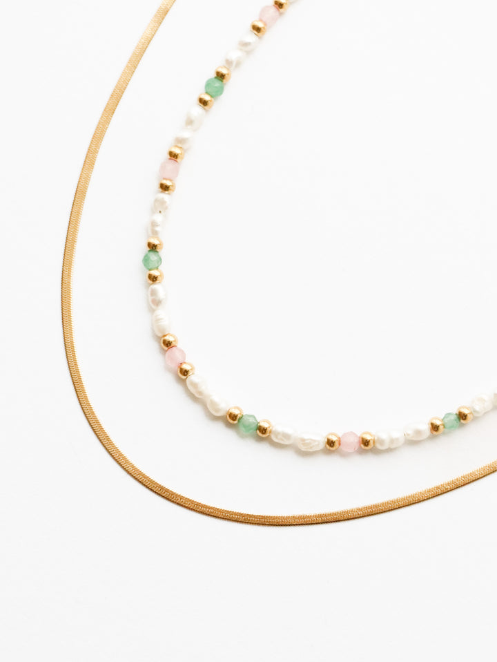 Amélie Santorini Necklace - Halsketten Layering Set (wasserfest)