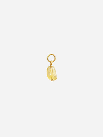 Personalized Gelber Apatit Boho Stones Charm - Stein Anhänger (wasserfest)