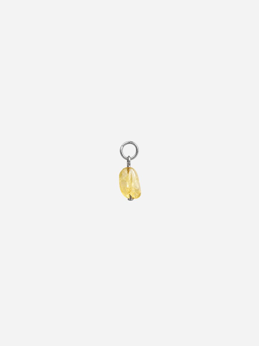 Personalized Gelber Apatit Boho Stones Charm - Stein Anhänger (wasserfest)