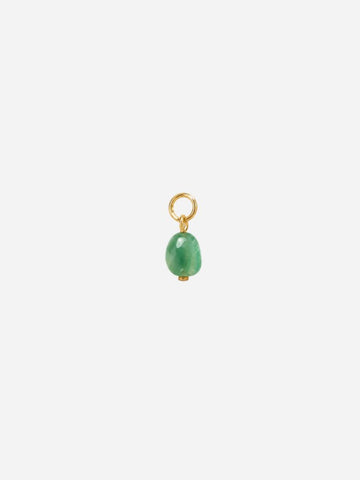 Personalized Grüner Achat Boho Stones Charm - Stein Anhänger (wasserfest)