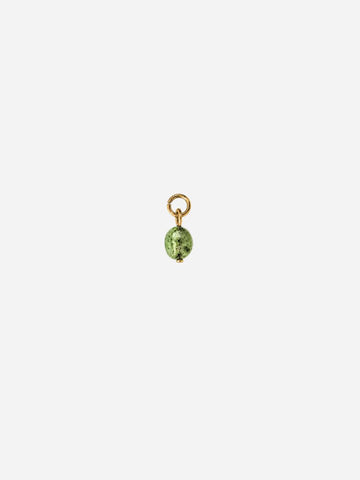 Personalized Grüner Angelit Boho Stones Charm - Stein Anhänger (wasserfest)