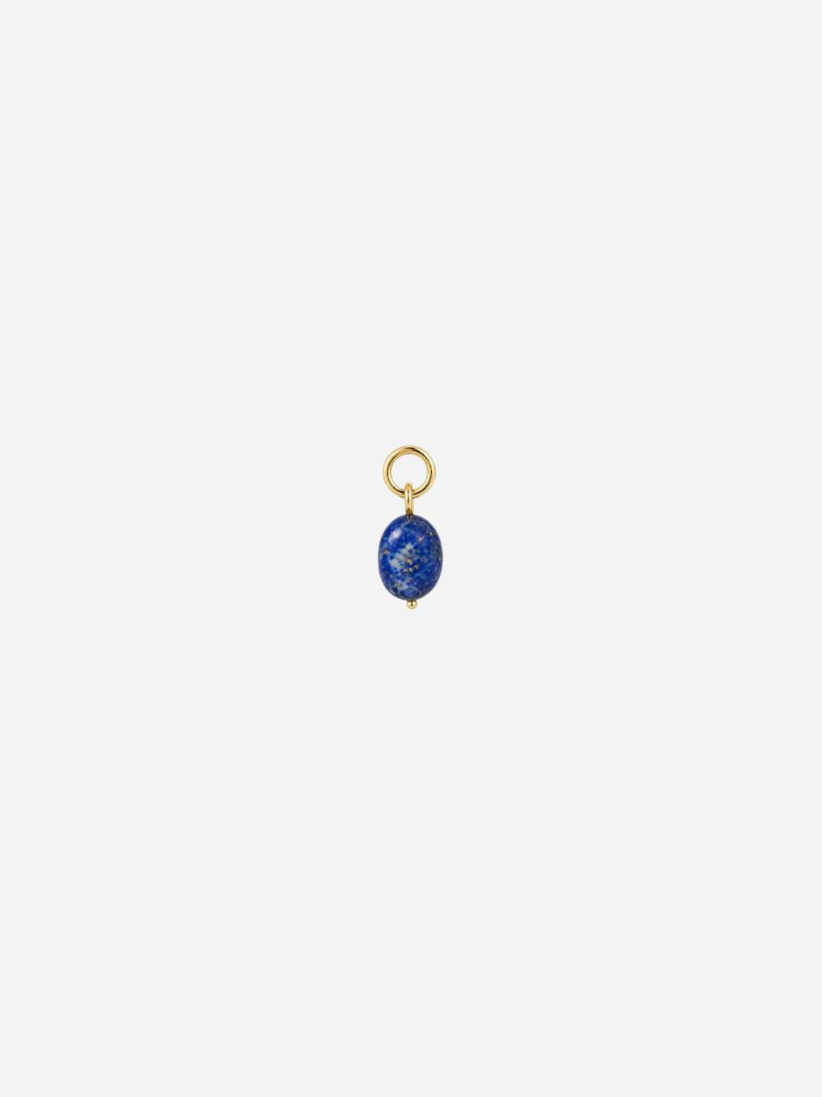 Personalized Lapislazuli Boho Stones Charm - Stein Anhänger (wasserfest)