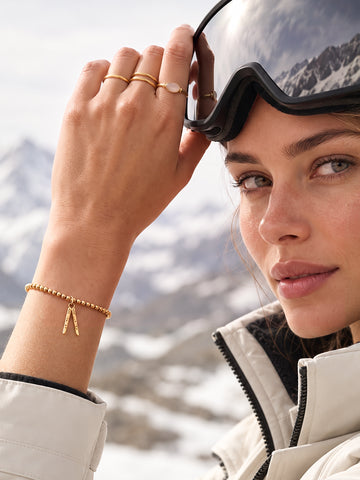 Personalized Swiss Ski Charm - Anhänger (wasserfest)