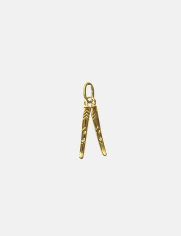 Personalized Swiss Ski Charm - Anhänger (wasserfest)