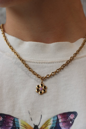 Personalized Filled Flower Charm - Anhänger (wasserfest)