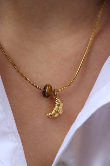 Personalized Croissant Charm - Anhänger (wasserfest)