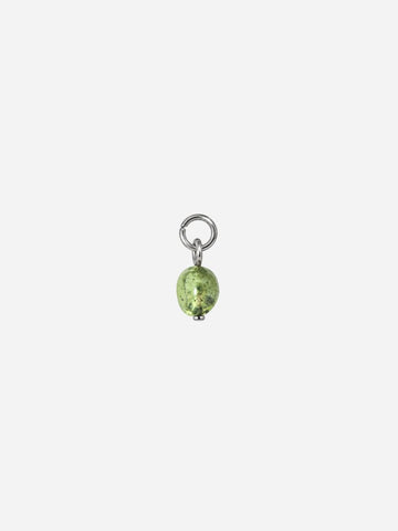 Personalized Grüner Angelit Boho Stones Charm - Stein Anhänger (wasserfest)