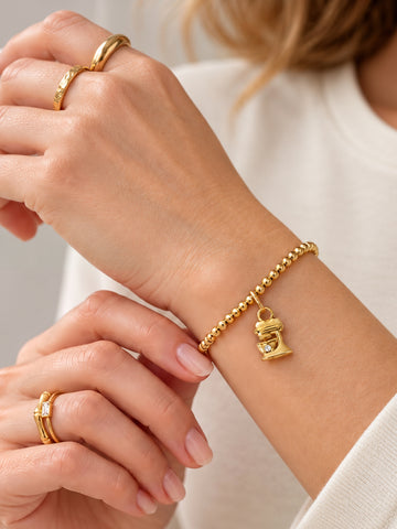 Personalized Swiss Bake My Day Charm - Anhänger (wasserfest)