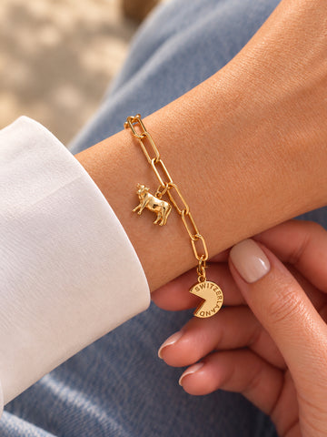 Personalized Swiss Cheese Charm - Anhänger (wasserfest)