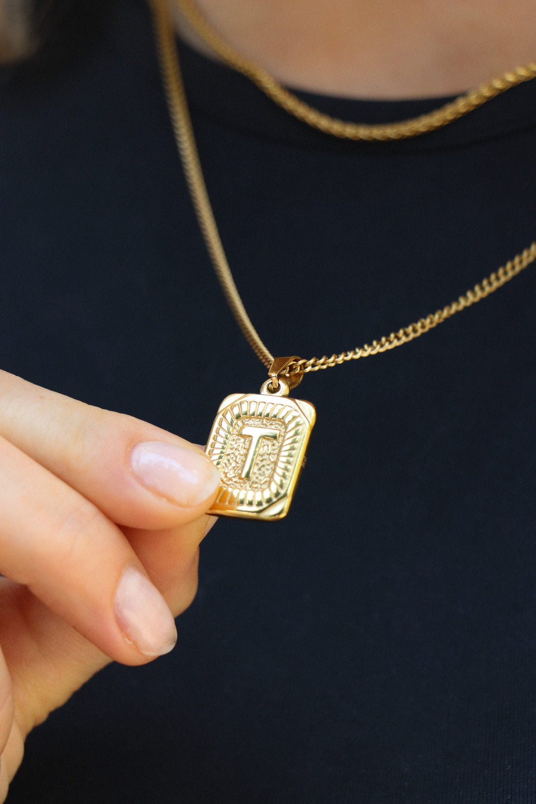 Personalized Letter Tag Charm - Anhänger (wasserfest)