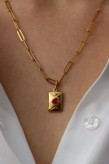 Personalized Love Letter Charm - Anhänger (wasserfest)