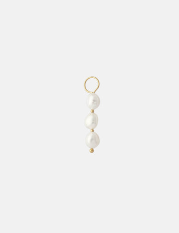Personalized 3 Pearls Charm - Anhänger (wasserfest)