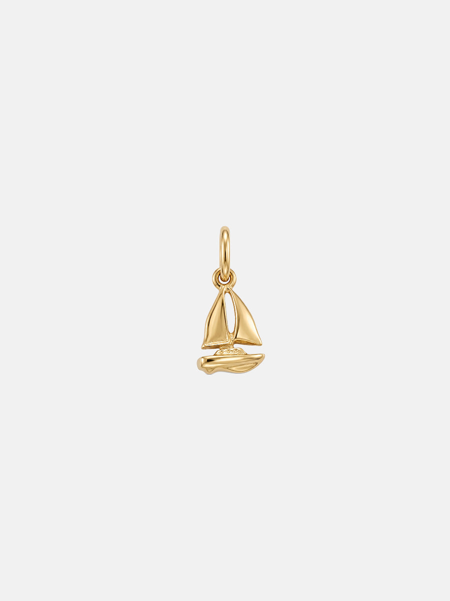 Personalized Sailboat Charm - Anhänger (wasserfest)