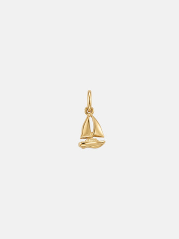 Personalized Sailboat Charm - Anhänger (wasserfest)