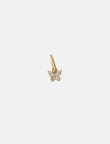 Personalized Shiny Mini Butterfly Charm - Anhänger (wasserfest)