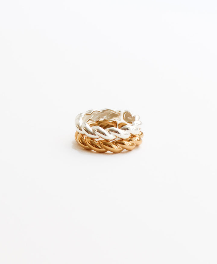Anna Ring Bicolor Set (wasserfest)