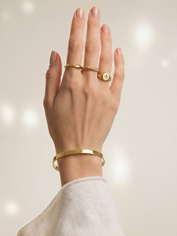 Lisa Smooth Bangle - Armreif - Echtgold (18k)