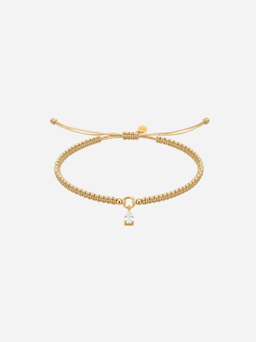 Personalized Karma Zircone Drop Armband - Bracelet (wasserfest)