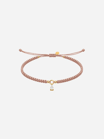Personalized Karma Zircone Drop Armband - Bracelet (wasserfest)