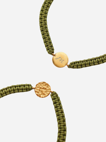 Gravur Karma Coin Bracelet - Armkette (wasserfest)