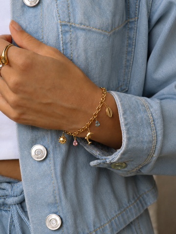 Personalized Zara Larsson Charm Bracelet - Armkette (wasserfest)