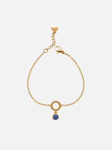 Personalized Eternity Edelstein Birthstone Bracelet - Armkette (Wasserfest)