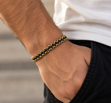Tim Bracelet (matt) - Armkette Men (wasserfest)