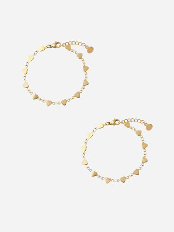 Full Hearts Bracelet - Friendship Set (wasserfest)