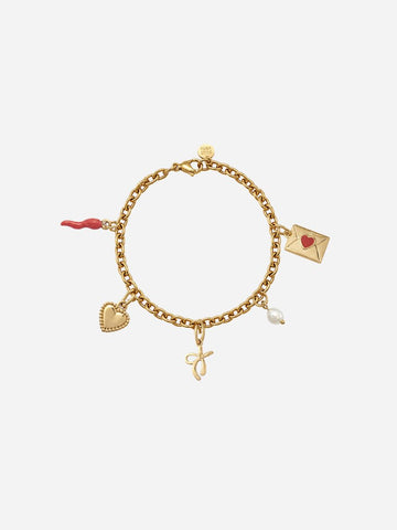 Personalized Amore Charm Bracelet - Armkette (wasserfest)