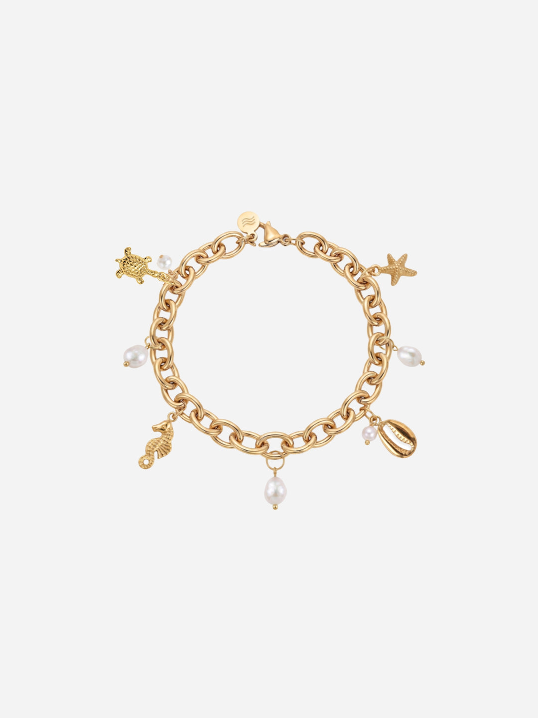 Personalized Ocean Love Charm Bracelet - Armkette (wasserfest)