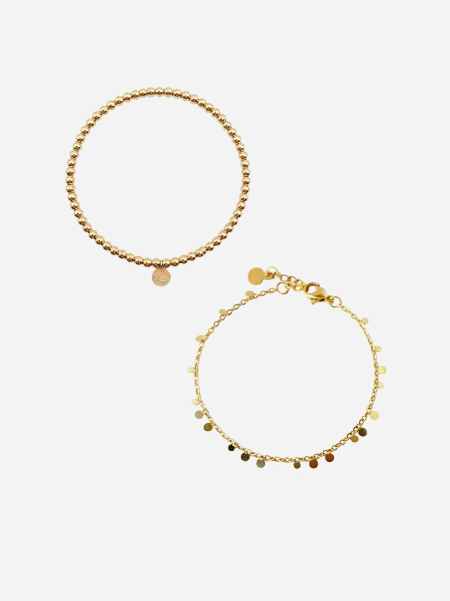 Boho Coins Sia Bracelet - Armschmuck Set (wasserfest)