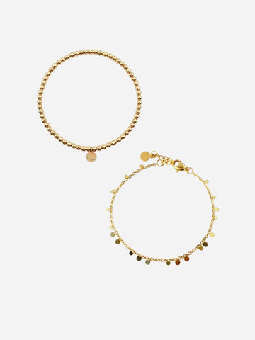 Boho Coins Sia Bracelet - Armschmuck Set (wasserfest)