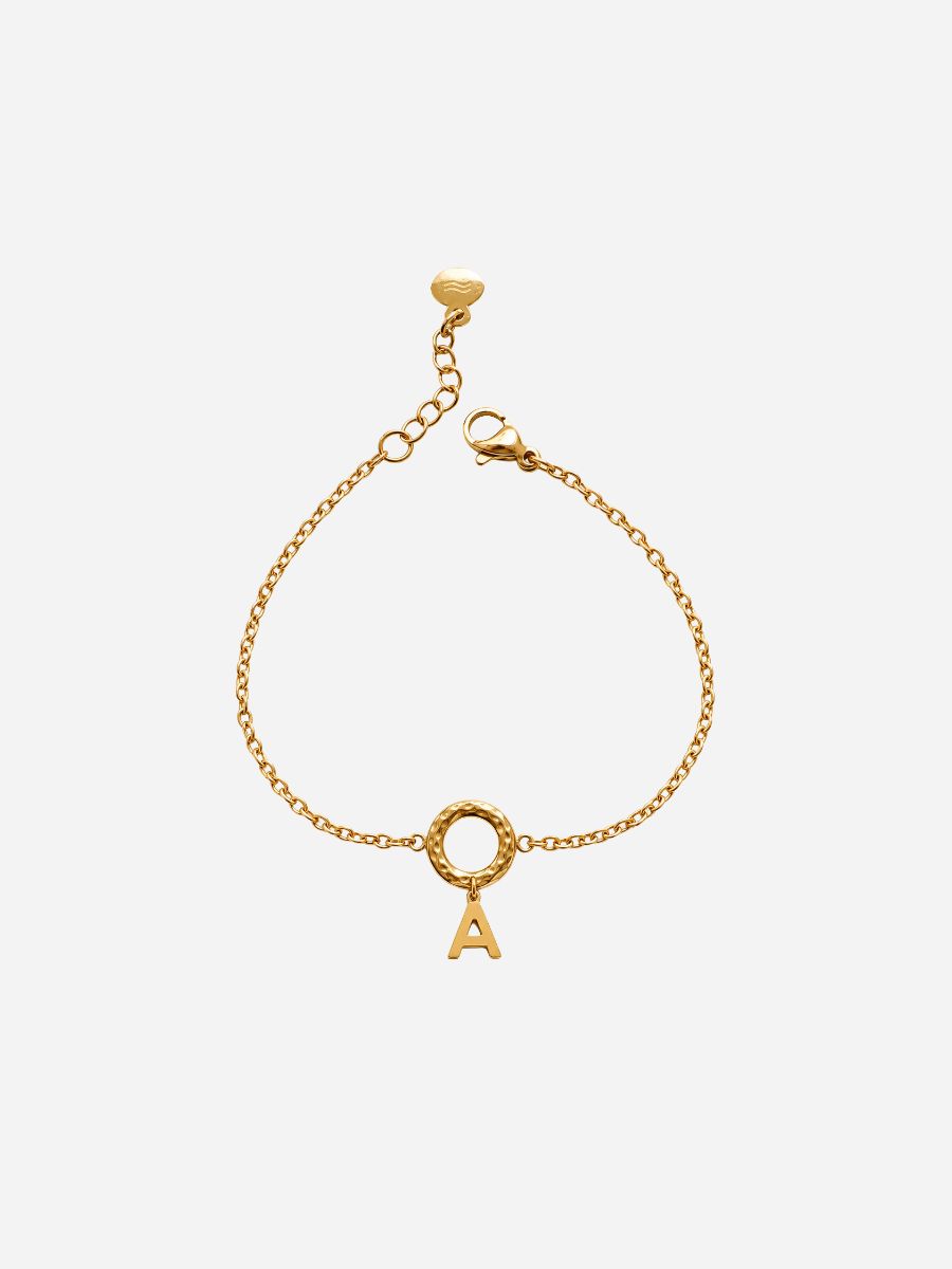 Personalized Eternity Small Letter Bracelet - Armkette (Wasserfest)