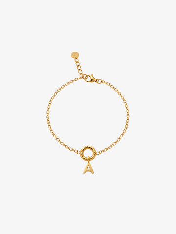 Personalized Eternity Small Letter Bracelet - Armkette (Wasserfest)