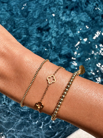 Everyday Clover Bracelet - Armschmuck Set (wasserfest)