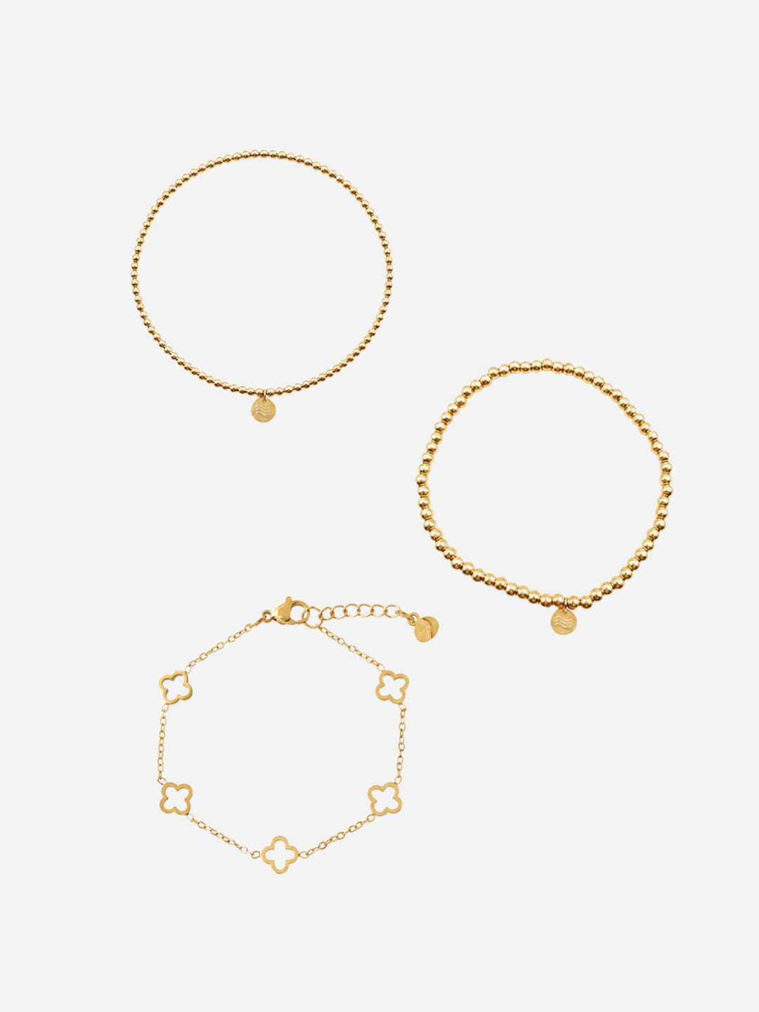 Everyday Clover Bracelet - Armschmuck Set (wasserfest)