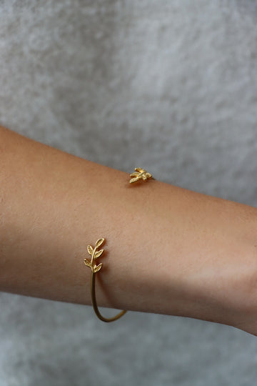 Leaf Bangle - Armreif (wasserfest)