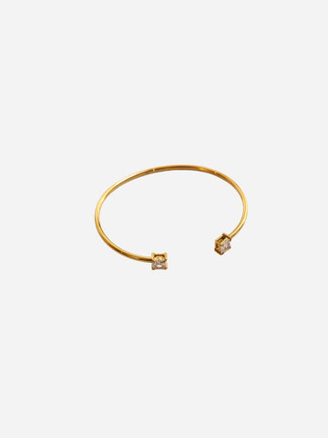 Crystal Square Bangle - Armreif (wasserfest)