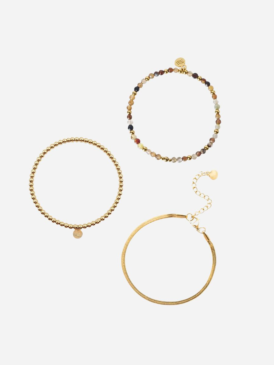 Everyday Amélie Sahara Sia Bracelet - Armschmuck Set (wasserfest)