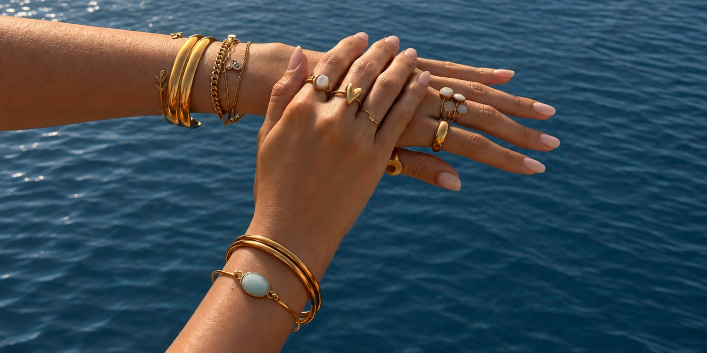 Exklusives Mix & Match Sommer-Schmuck-Styling. 