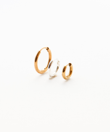 Ava Infinity Bicolor Hoop - Creolen Set (wasserfest)